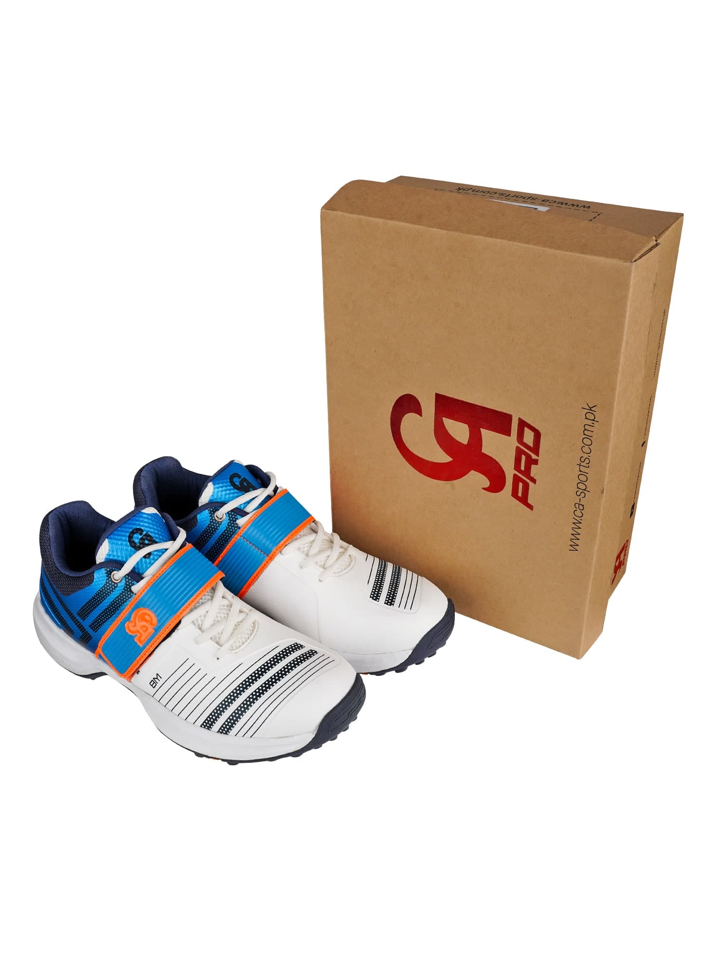 M-8 Cricket Shoes (White/Blue) - thumbnail 5
