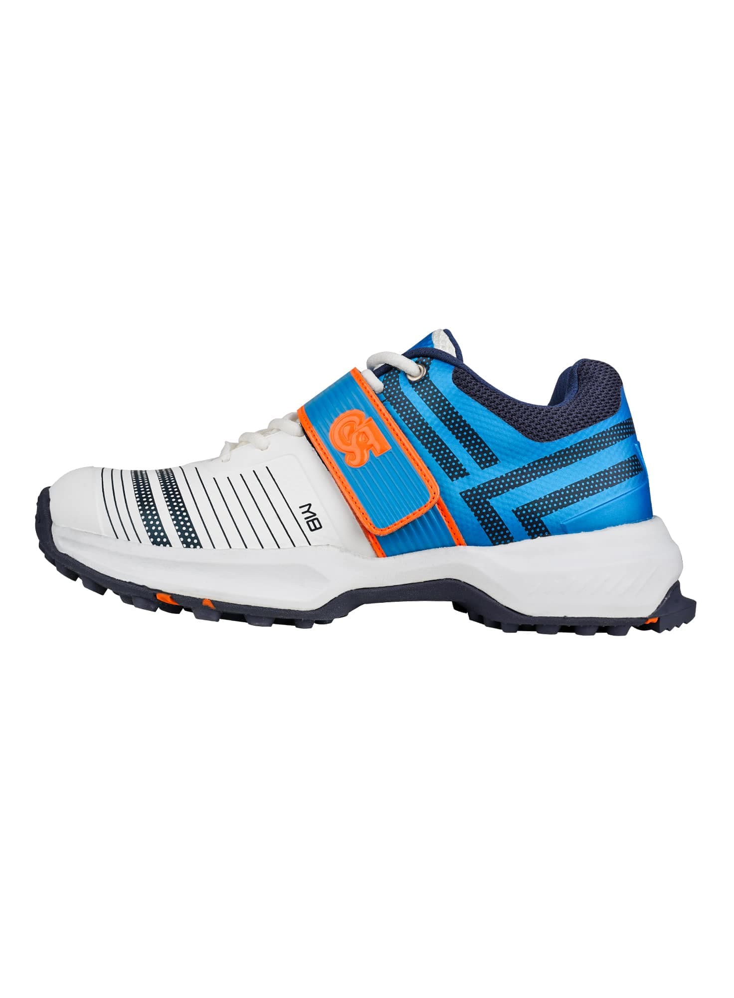 M-8 Cricket Shoes (White/Blue) - thumbnail 3