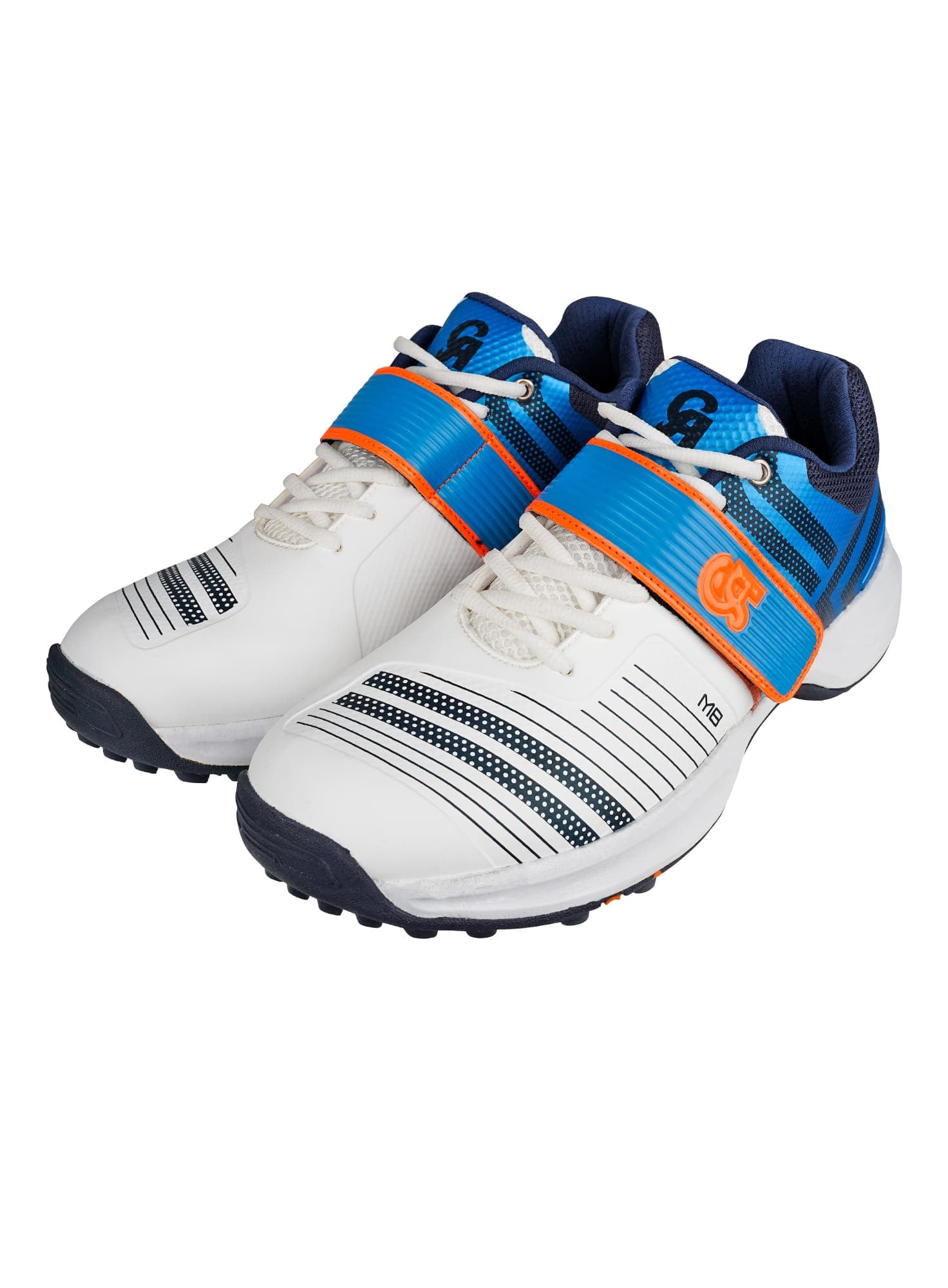 M-8 Cricket Shoes (White/Blue) - thumbnail 4